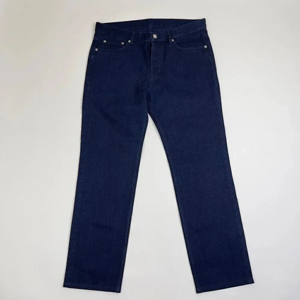 ARKET Men's Dark Navy Blue Straight Leg M002 Jeans Size 33